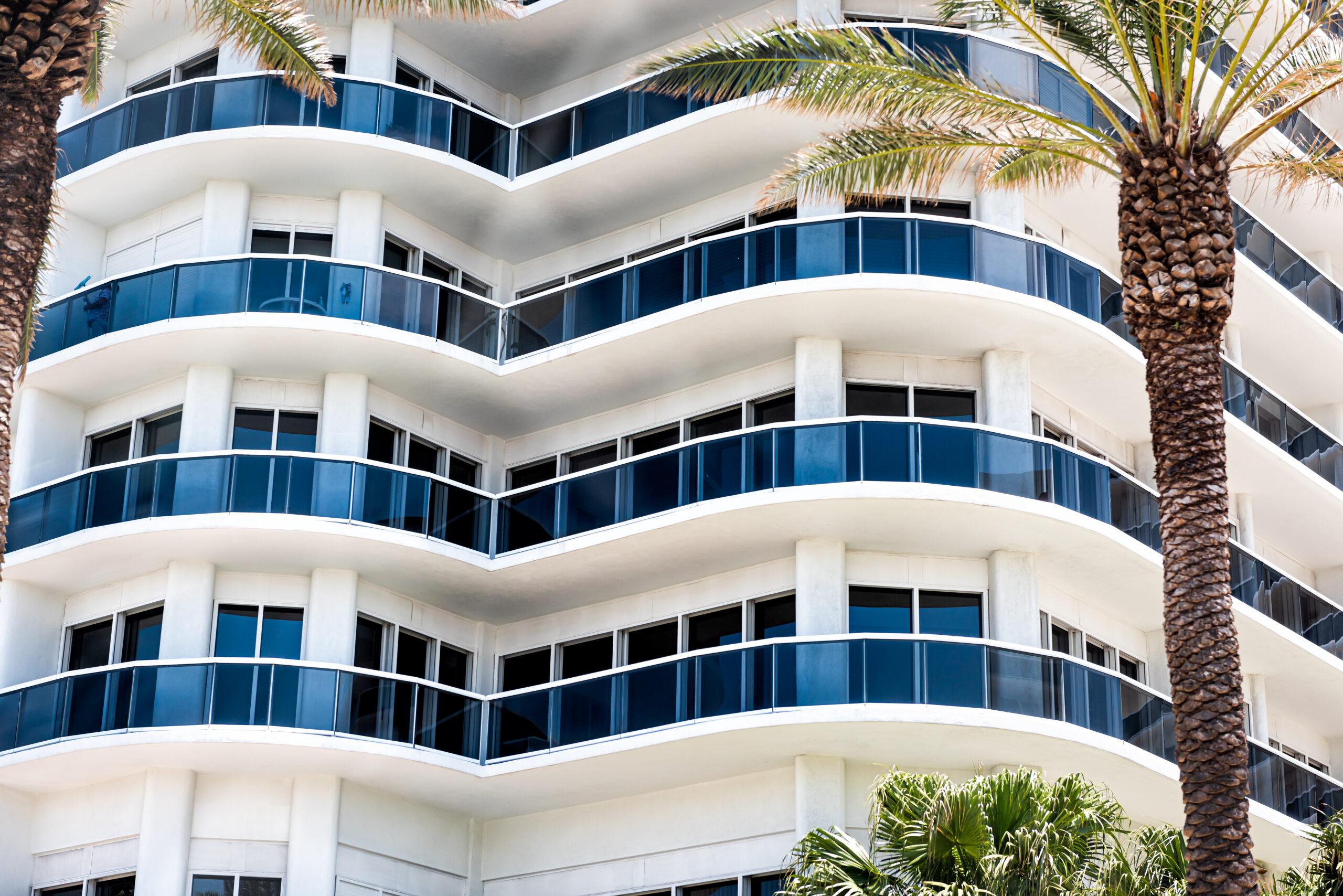Abstract,View,On,Residential,Apartment,Complex,Building,With,Many,Windows,